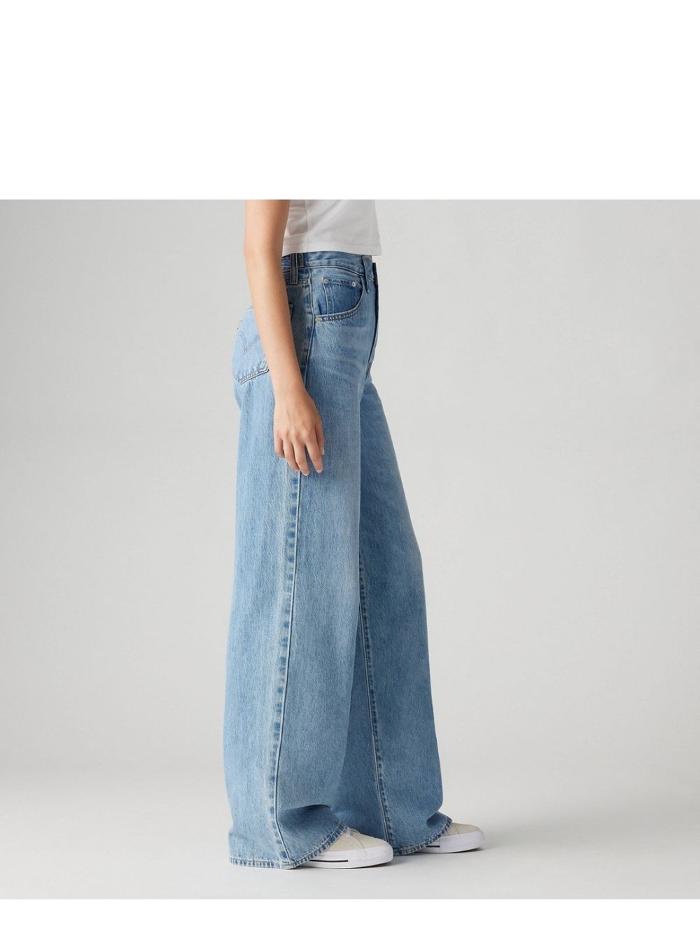 Levi's Cinch Waist Wide Leg Light Blue Women’s Jeans